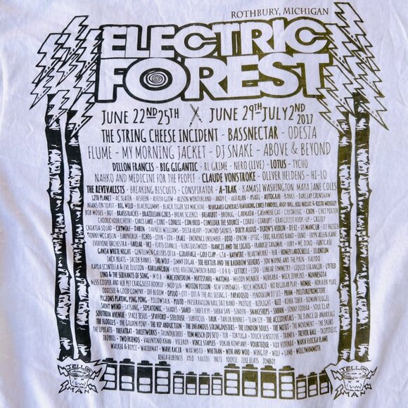 Electric Forest 2017 Walter White Lineup Tee - Picture 4 of 5